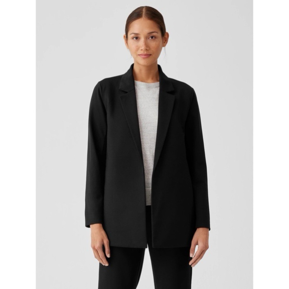 Eileen Fisher Flex Tencel Ponte Blazer Jacket